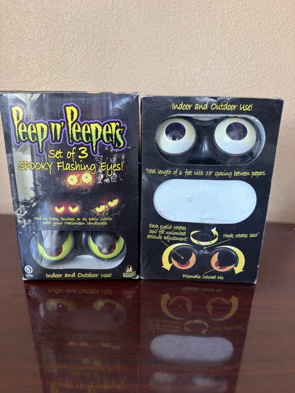 2009 Mystic Industries Peep n’ Peepers Halloween Flashing Eyes – 2 Sets